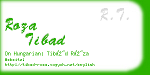 roza tibad business card